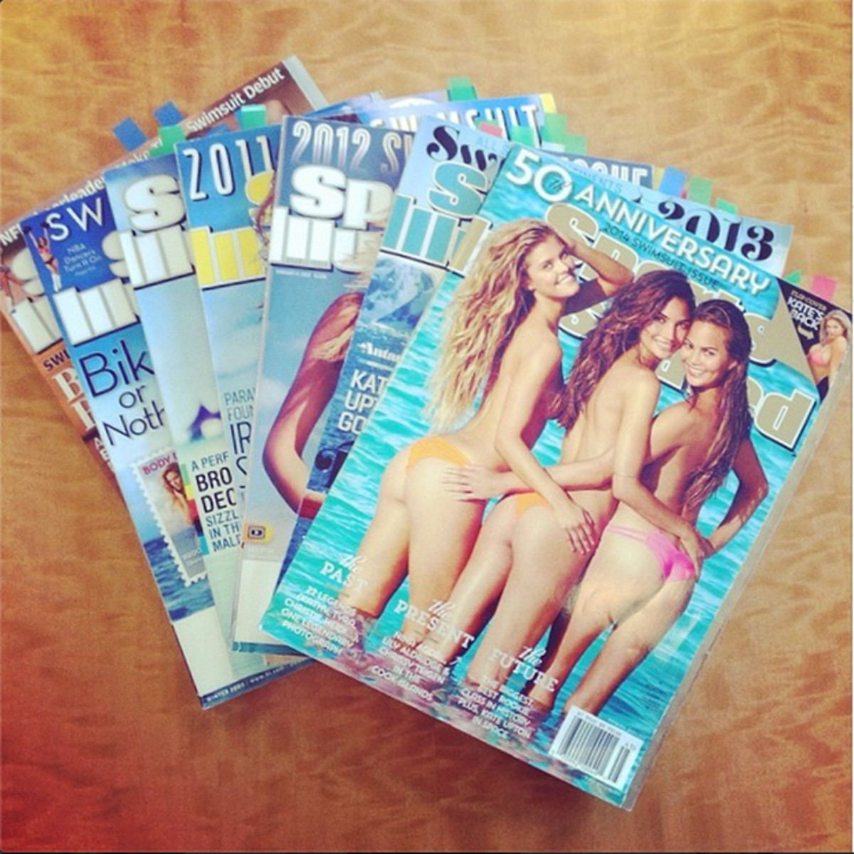 The bibles of the past seven years of my life! @si_swimsuit #nyc #aroundtheworld #reflecting –@iamjessicagomes